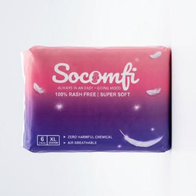 Socomfi XL Ultra Soft Sanitary Pads – Pack of 6 (280mm)