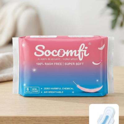 Socomfi XXL Ultra-Thin Sanitary Pads – Pack of 6 (320mm)